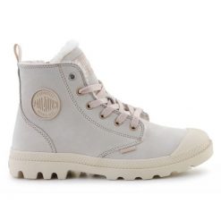 Buty Palladium Pampa Hi Zip Wl 95982-271-M szare. Szare obuwie sportowe damskie bez wzorów, z materiału. Za 744.13 zł.