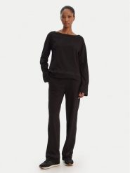 HUGO Piżama Logo 50556636 Czarny Regular Fit. Czarne piżamy damskie Hugo, l, bez wzorów, z bawełny, bez ramiączek. Za 449.99 zł.