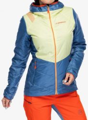Kurtka ocieplana damska La Sportiva Mythic Primaloft Jkt. Niebieskie kurtki snowboardowe damskie La Sportiva, xs, bez wzorów, z materiału, bez kaptura, narciarskie, primaloft. Za 923.99 zł.