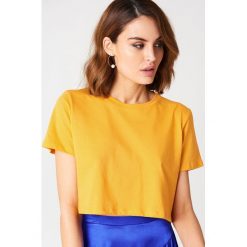 NA-KD Basic Krótki T-shirt oversize - Orange. Pomarańczowe t-shirty damskie NA-KD Basic, z bawełny. Za 40.95 zł.