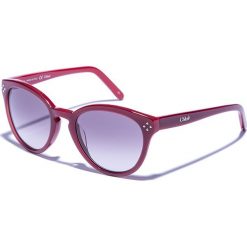 Dziecięce okulary przeciwsłoneczne w kolorze bordowo-fioletowym. Okulary przeciwsłoneczne damskie Valentino & Chloé. W wyprzedaży za 348.95 zł.