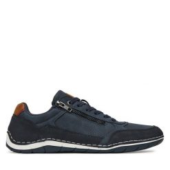 Półbuty Lanetti. Niebieskie eleganckie półbuty Lanetti, wizytowe, bez zapięcia. Za 169.99 zł.