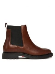 Tommy Hilfiger Sztyblety Comfort Lwt FM0FM05591 Brązowy. Brązowe botki męskie Tommy Hilfiger, bez wzorów, ze skóry, bez zapięcia. Za 559.99 zł.