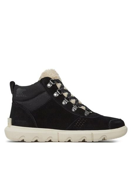 Sorel Trzewiki Explorer Next™ Hiker Wp NL5028-010 Czarny. Czarne botki damskie Sorel, ze skóry, bez obcasa, na płaskiej podeszwie, bez zapięcia. Za 549.99 zł.