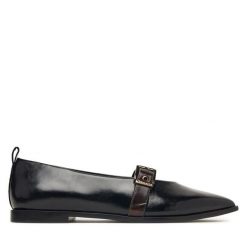 Baleriny Tamaris. Czarne baleriny damskie Tamaris, bez wzorów, bez obcasa. Za 364.99 zł.