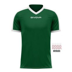 Koszulka piłkarska dla dorosłych Givova Revolution Interlock. Białe koszulki sportowe męskie Givova, m, bez wzorów, bez kołnierzyka, bez ramiączek, do piłki nożnej. Za 64.35 zł.