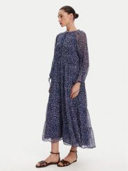 Pepe Jeans Sukienka codzienna Ariana PL953631 Niebieski Regular Fit. Niebieskie sukienki damskie Pepe Jeans, na co dzień, xl, bez wzorów, z jeansu, bez kołnierzyka, bez ramiączek, proste. Za 359.99 zł.