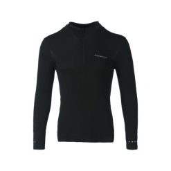Koszulka termoaktywna z długim rękawem 1/4 zip Endurance Jaro. Czarne koszulki sportowe męskie Endurance, m, bez wzorów, z materiału, bez kołnierzyka, bez ramiączek, do biegania. Za 169.50 zł.
