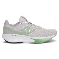 Buty do biegania damskie New Balance W520LE9. Szare obuwie sportowe damskie New Balance, bez wzorów, z materiału, do biegania. Za 387.00 zł.