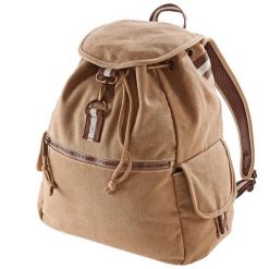 Plecak Vintage Canvas 18 Litrów. Brązowe plecaki damskie QUADRA, bez wzorów, vintage. Za 141.99 zł.