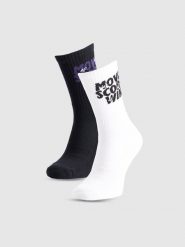 4F Skarpety casual za kostkę (2-pack) damskie - multikolor 39-42. Skarpety damskie 4f, bez wzorów, z materiału. Za 49.99 zł.