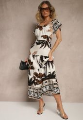 Czarna Sukienka Rozkloszowana z Wiskozy w Boho Wzór Elliseira. Czarne sukienki damskie Renee, na co dzień, na lato, l, bez wzorów, z wiskozy, boho, bez kołnierzyka, bez ramiączek, midi, proste. Za 49.99 zł.