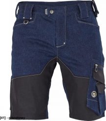 CERVA NEURUM DENIM - męskie spodenki robocze elastyczny jeans do pasa, 6 kieszeni, na metrówkę, na ołówek, na nóż, pierścień "D", 97 % bawełna , 3 % S. Szorty męskie CERVA, m, bez wzorów, z bawełny. Za 169.97 zł.