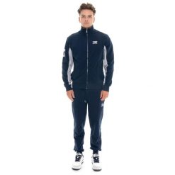 Leone 1947 Herren-Wintertrainingsanzug mit hohem Kragen und Bündchen. Niebieskie buty sportowe męskie LEONE 1947 APPAREL, z bawełny, bez zapięcia, na fitness i siłownię. Za 265.23 zł.