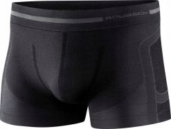 Brubeck BX11530 Bokserki męskie COMFORT WOOL czarny 3XL. Czarne bokserki męskie Brubeck, m, bez wzorów. Za 105.92 zł.