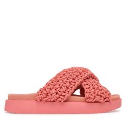 Klapki Inuikii. Czerwone klapki damskie Inuikii, bez wzorów, bez obcasa. Za 859.99 zł.