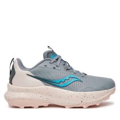 Buty do biegania Saucony. Szare obuwie sportowe damskie Saucony, bez wzorów, do biegania. Za 339.99 zł.