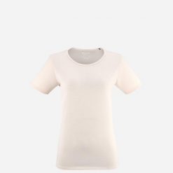 Koszulka damska z krótkim rękawem Millet Wanaka Light Ts Ss W active fit. Białe koszulki sportowe damskie Millet, m, bez wzorów, z materiału, bez kołnierzyka, bez ramiączek, trekkingowe. Za 235.70 zł.