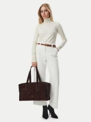 MICHAEL Michael Kors Torebka Hudson 33F6GHDT3X Brązowy ciemny. Brązowe torebki do ręki damskie MICHAEL Michael Kors, bez wzorów, bez dodatków. Za 1,759.00 zł.