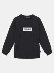 Napapijri Bluza Chamois NP0A4IGO D Czarny Regular Fit. Czarne bluzy dla chłopców Napapijri, bez wzorów, z bawełny, bez ramiączek, bez kaptura. Za 139.99 zł.