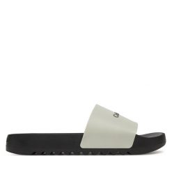 Klapki Calvin Klein. Zielone klapki damskie Calvin Klein, bez wzorów, bez obcasa. Za 233.99 zł.