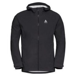 Kurtka techniczna męska Odlo AEGIS 2.5l Waterproof hardshell. Czarne kurtki męskie Odlo, l, bez wzorów, z hardshellu, bez kaptura. Za 633.40 zł.