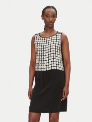 Bruuns Bazaar Sukienka codzienna Nayja BBW4528 Czarny Slim Fit. Czarne sukienki damskie Bruuns Bazaar, na co dzień, bez wzorów, z syntetyku, bez kołnierzyka, bez ramiączek, proste. Za 439.99 zł.