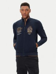 Aeronautica Militare Bluza 252FE2062UF00662 Granatowy Regular Fit. Niebieskie bluzy męskie Aeronautica Militare, l, bez wzorów, z bawełny, bez kaptura. Za 829.99 zł.
