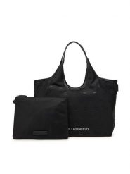 KARL LAGERFELD Torebka A3W30116 Czarny. Czarne torebki do ręki damskie KARL LAGERFELD, bez wzorów, ze skóry, bez dodatków. Za 629.99 zł.