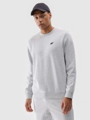 4F Bluza dresowa nierozpinana bez kaptura męska - szara M. Szare bluzy męskie 4f, m, bez wzorów, z bawełny, bez kaptura. Za 129.99 zł.