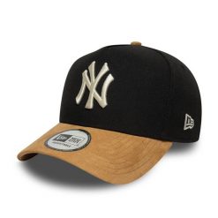 Czapka typu snapback New Era New York Yankees Suede E-Frame. Czarne czapki i kapelusze męskie New Era, bez wzorów, sportowe. Za 179.50 zł.