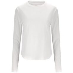 Damski jersey z długim rękawem Athlecia Doja. Białe obuwie sportowe damskie Athlecia, bez wzorów, z jersey, na fitness i siłownię. Za 175.50 zł.