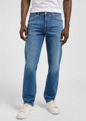 MESKIE SPODNIE JEANSOWE LEE DAREN ZIP FLY MONDAY 112370532. Spodnie materiałowe męskie Lee, l, bez wzorów, z jeansu. Za 219.99 zł.