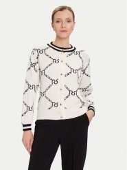 Rinascimento Kardigan CFM0012074003 Biały Regular Fit. Białe kardigany damskie Rinascimento, l, bez wzorów, z syntetyku. Za 339.99 zł.
