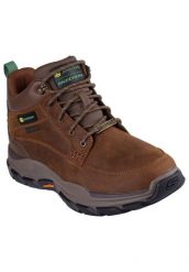 Buty trekkingowe męskie, Respected - Landin. Brązowe trekkingi męskie Skechers, trekkingowe. Za 399.99 zł.