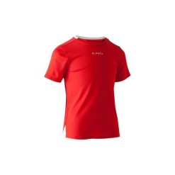 Koszulka F100. Czerwone t-shirty damskie marki KIPSTA. Za 14.99 zł.