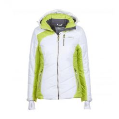 Damska kurtka narciarska Peak Mountain Acilorg. Białe kurtki damskie Peak Mountain, l, bez wzorów, z materiału, długie, bez kaptura, narciarskie. Za 385.00 zł.