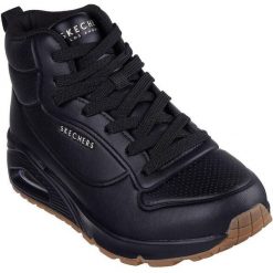 Adidasy Skechers Uno - Stand High, Kobiety. Czarne obuwie sportowe damskie Skechers, bez wzorów, z materiału. Za 393.00 zł.