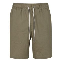 Szorty Urban Classics Basic Seersucker. Zielone szorty męskie Urban Classics, na lato, m, bez wzorów. Za 191.00 zł.