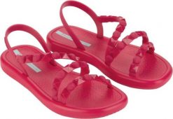 Ipanema Sandałki damskie płaskie sportowe plażowe ozdobne tworzywo Ipanema Pink r.40. Różowe sandały damskie Ipanema, bez wzorów, z tworzywa sztucznego, bez obcasa, na płaskiej podeszwie, bez zapięcia. Za 99.00 zł.