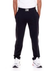 Sportowe spodnie męskie. Czarne spodnie sportowe męskie LEONE 1947 APPAREL, l, z aplikacjami, z bawełny, na fitness i siłownię. Za 84.16 zł.