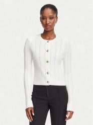 Guess Kardigan W6YR26 Z0973 Kremowy Regular Fit. Białe kardigany damskie Guess, l, z aplikacjami, z syntetyku. Za 426.99 zł.