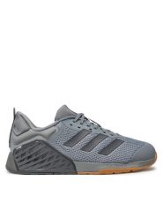 Adidas Buty na siłownię Dropset 3 ID8627 Szary. Szare buty sportowe męskie Adidas, z materiału, bez zapięcia, na fitness i siłownię. Za 569.99 zł.