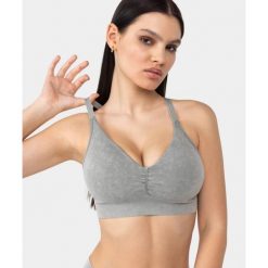 Biustonosz Carpatree Marble Story bezszwowy zielony. Zielone obuwie sportowe damskie Carpatree, bez wzorów, z materiału, na fitness i siłownię. W wyprzedaży za 119.99 zł.