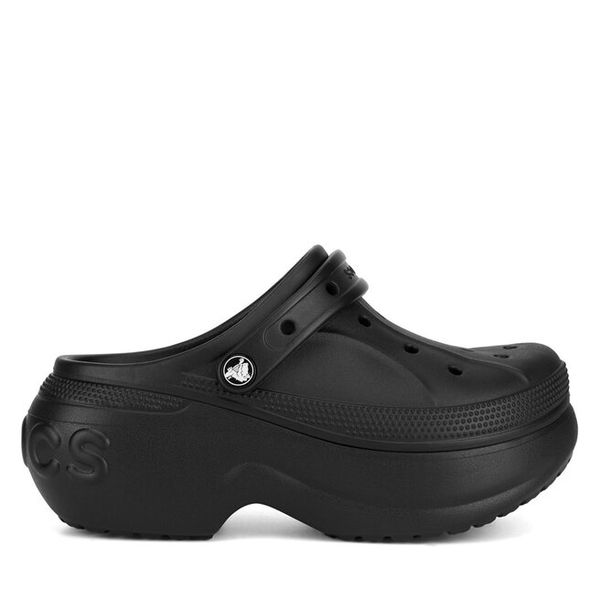 Klapki Crocs. Czarne klapki damskie Crocs, bez wzorów, bez obcasa. Za 230.99 zł.