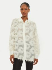 Marella Koszula Douglas 2423116022 Écru Regular Fit. Bluzki damskie Marella, bez wzorów, z syntetyku, bez kołnierzyka, bez ramiączek. Za 399.99 zł.