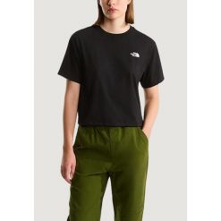 Koszulka crop top Kobieta THE NORTH FACE W EVOLUTION SIMPLE DOME CROP RLX SS TEE. Czarne t-shirty damskie The North Face, bez wzorów, z bawełny, bez kołnierzyka. Za 157.55 zł.