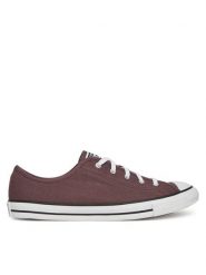 Converse Trampki Chuck Taylor All Star Dainty A13800C Brązowy. Brązowe trampki i tenisówki damskie Converse, bez wzorów, z materiału, retro, bez zapięcia. Za 209.99 zł.