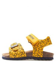 Sandały Geox. Sandały damskie Geox, bez wzorów, bez obcasa, na płaskiej podeszwie, bez zapięcia. Za 459.99 zł.