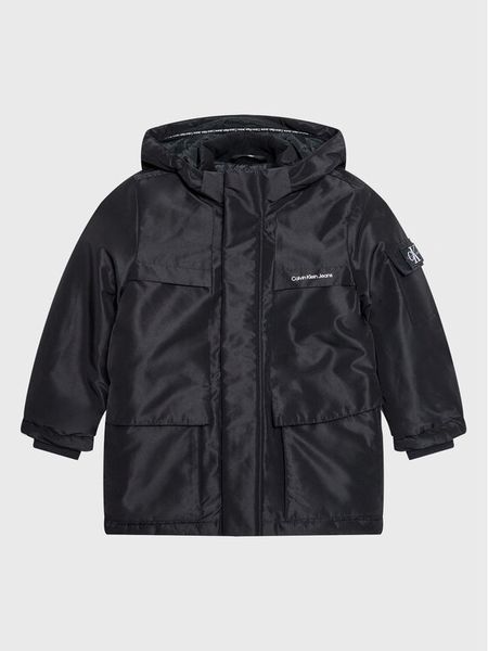 Calvin Klein Jeans Kurtka przejściowa Back To School IB0IB01274 Czarny Regular Fit. Czarne kurtki i płaszcze dla chłopców Calvin Klein Jeans, bez wzorów, z jeansu, bez kaptura. Za 449.99 zł.